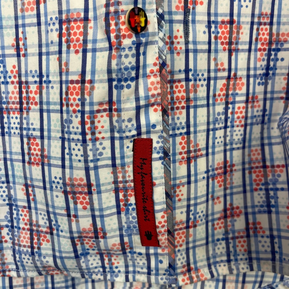 (Lot of 2) Visconti Black Mens XL Button Down Shirts Floral Paisley Plaid Summer - Picture 12 of 16